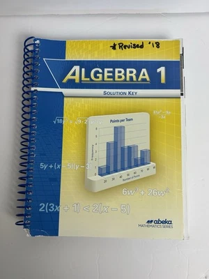 Abeka Algebra 1 Solution Key 1st Edition Grade 9 Mathematics Teacher Book - Image 1 of 4