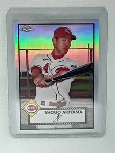 Shogo Akiyama 2021 Topps Chrome Platinum Anniversary - Refractor #318 - Picture 1 of 2
