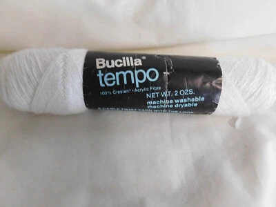 Lote de 1 tinte blanco Bucilla Tempo Color 5624 2,0 oz (RC) Foto 1 de 2