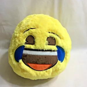 Emoji Yellow 7" Piggy Bank Stuffed Plush Smiley Laughing Tears Of Joy Face 2016 - Picture 1 of 10