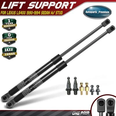 2x puntales de elevación del capó delantero para Lexus LS400 1990-1994 sedán con perno 4572 Foto 1 de 4