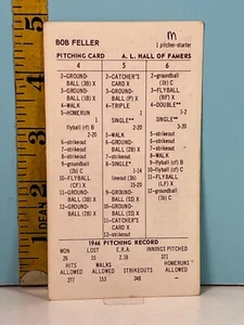 🔥 Strat-O-Matic Hall of Famers BOB FELLER 1946 Double Sided Game Card 🔥 - Picture 1 of 2