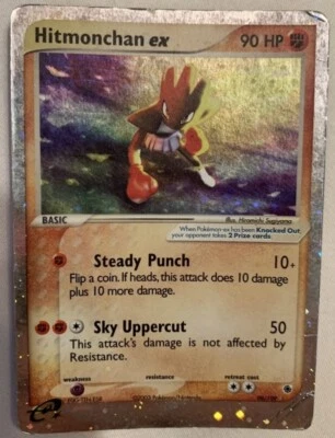 Hitmonchan EX Ruby & Sapphire 98/109 Holographic Pokemon Card FBG F-- - Image 1 of 4