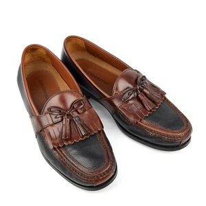 Mocasín Johnston & Murphy Aragon II Kiltie Borla Para Hombre 10M Negro/Cuero Antiguo - Imagen 1 de 12