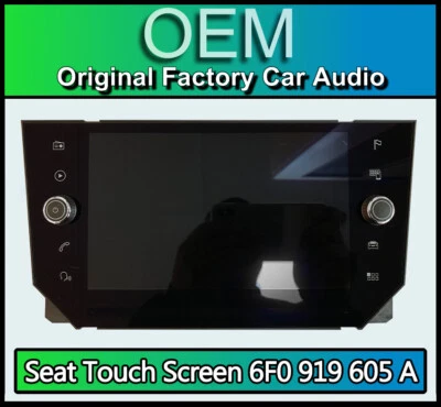 Seat Ibiza Navigation screen sat nav touchscreen display radio stereo 6F0919605A - Image 1 of 4