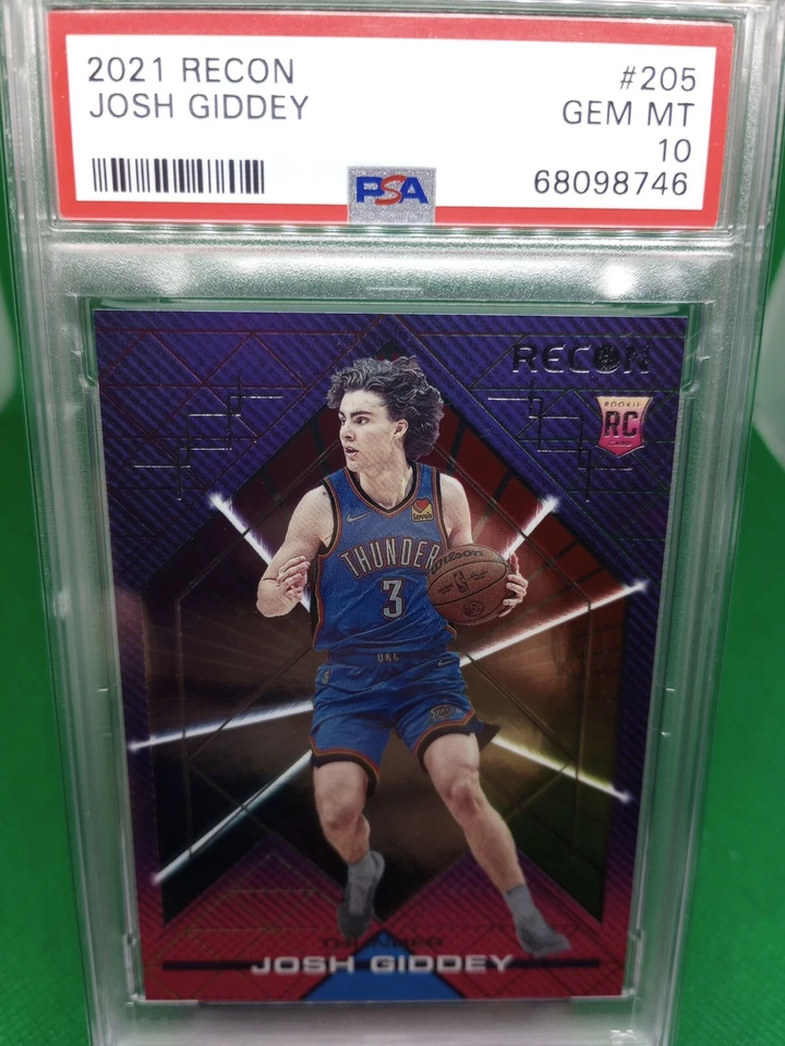2021-2022 Panini Recon Josh Giddey RC Rookie Card #205 PSA 10 GEM MINT - Image 1 of 2