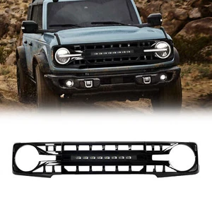 AMERICAN MODIFIED Armor Grille for 2021 to 2023 Ford Bronco w/Off Road Lights - Picture 1 of 9