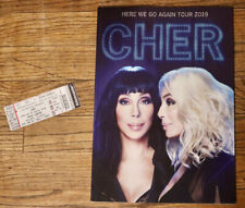 CHER Here We Go Again Tour Program 2019 with partial ticket