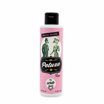 PETUXE Shampoing Chien Vegan Naturel Ingredient Grooming Pelage Blanc 200ml • 16.40€