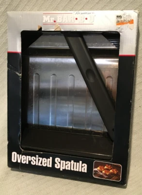 Mr bar B Q Espátula Jumbo Oversized XL Asas de Pizza Hambúrgueres Costelas Forno Turner Novo - Imagem 1 de 4