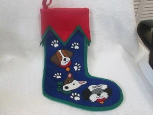 L'Art Dog Christmas Stocking New No Tag - Picture 1 of 1