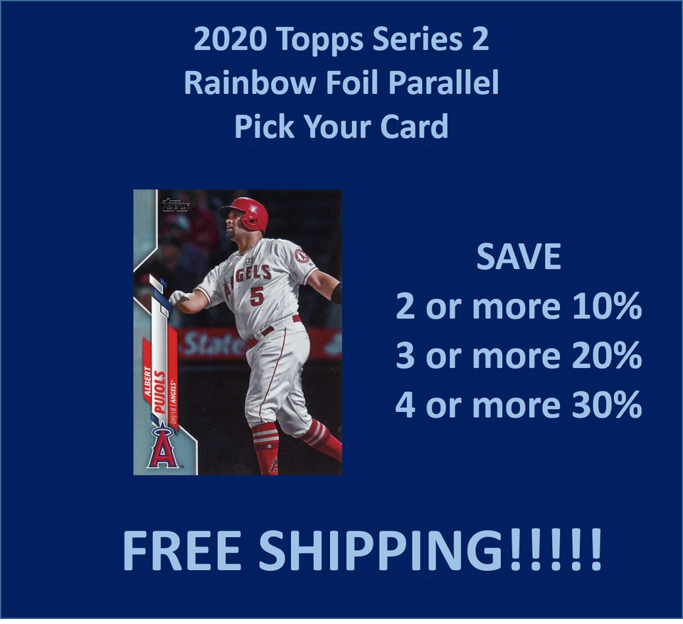 2020 Topps Series 2 RAINBOW FOIL Parallel COMPLETE YOUR SET !!SPECIAL!! - Image 1 of 1