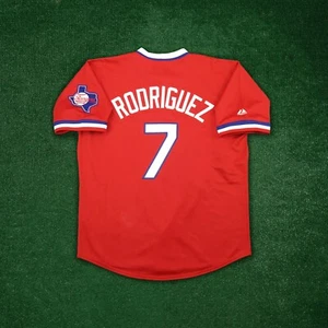 Ivan Rodriguez 1984 Texas Rangers Cooperstown Men's Alt Red Throwback Jersey - Picture 1 of 9