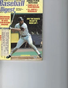 1987 APRIL Baseball Digest magazine Chris Brown San Francisco Robin Yount FAIR - Picture 1 of 1