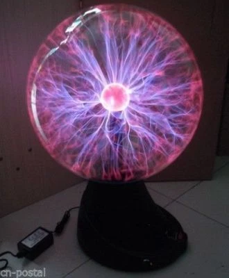 Red 16" Tesla Plasma Ball Holiday Party Club Bar Lamp Light Lightning Gift Decor - Image 1 of 4