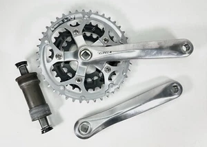 Vintage MTB SR Sakae GIGA Triple Crankset w/ BB - Picture 1 of 7