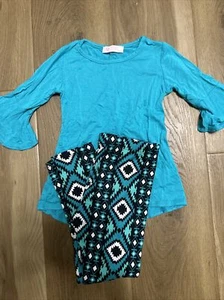I Love Pinc Girls Sz 4t Outfit - Picture 1 of 6