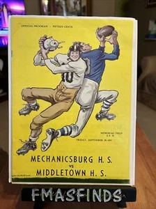 Programa de fútbol americano de escuela secundaria F2 1950 MIDDLETOWN PA vs MECHANICSBURG - Imagen 1 de 7
