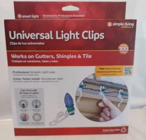 NIB Simple Living Solutions Universal Light Clips 100 Clips - Picture 1 of 4