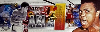 Muhammad Ali Signed 12x36 Panoramic Boxing Career Fights Photo PSA AJ07606 - Image 1 of 2