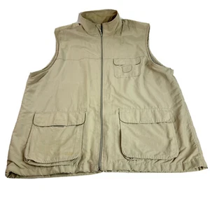Traveler Gear Weste Utility Reise Foto Herren XLT beige Baumwolle Nylon Taschen - Bild 1 von 8
