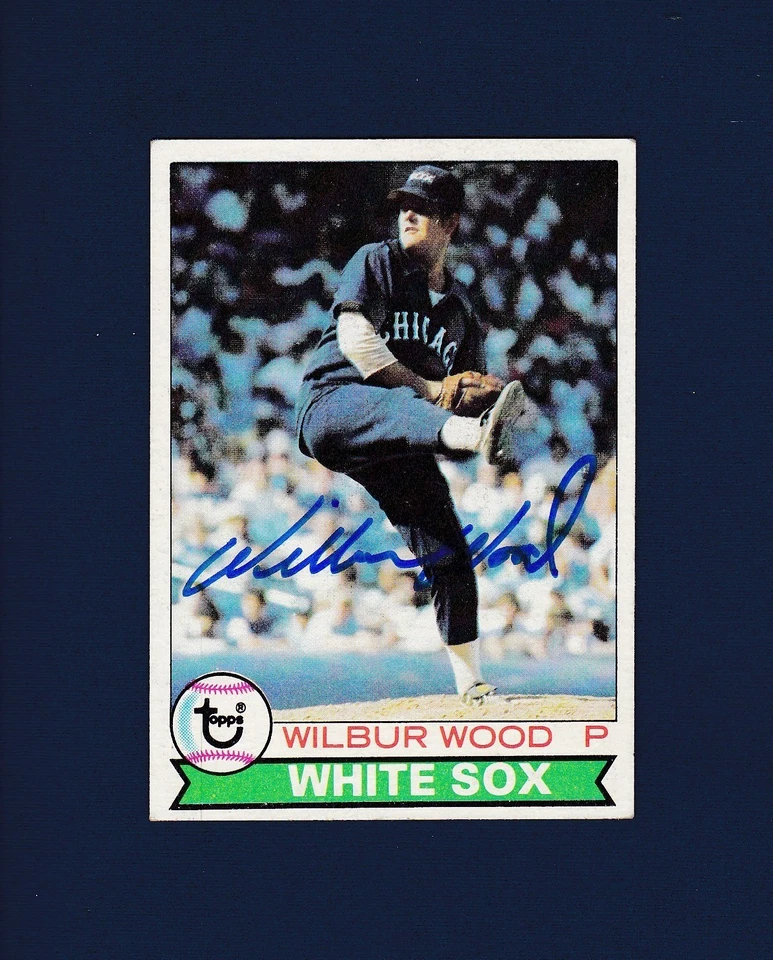 Tarjeta de béisbol Topps 1978 firmada por Wilbur Wood Chicago White Sox Foto 1 de 1
