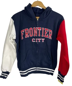 Frontier City Six Flags Oklahoma Hoodie Sweatshirt Size M 10/12 Youth Boys NEW - Picture 1 of 6