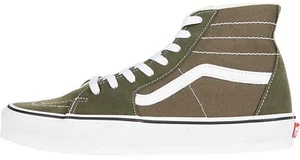 Vans Para Hombre UA SK8 Hi Tapered Gamuza Patín Hi Entrenadores Color Caqui Blanco - Imagen 1 de 5