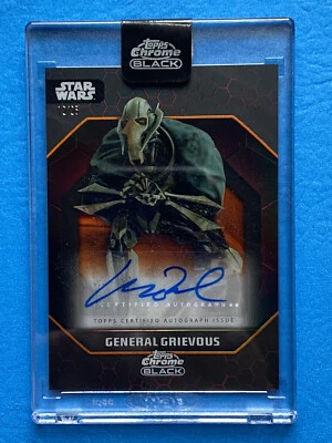 2024 Topps Star Wars Chrome Black Orange /25 Auto General Grievous #ADS-MW - Image 1 of 2