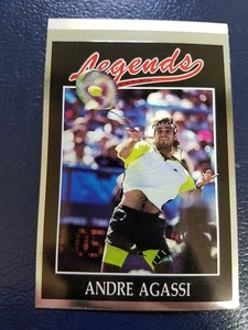 Andre Agassi USTA Tennis Female Rookie 1991 Silver Legends With White Strip - Picture 1 of 2