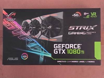 ASUS ROG STRIX NVIDIA GeForce GTX 1080 Ti 11GB GDDR5X Graphics Card - Image 1 of 4