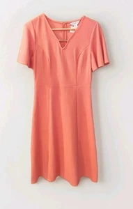 Liz Claiborne Women's Short Sleeve Dress Peach Color Size 2 - Picture 1 of 4