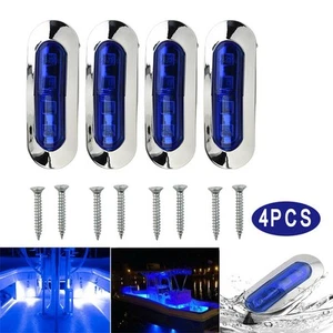 Lámpara Barco Marino 12-24V 4 PIEZAS Accesorios Azul Cabina Cubierta Luces de Cortesía - Imagen 1 de 22
