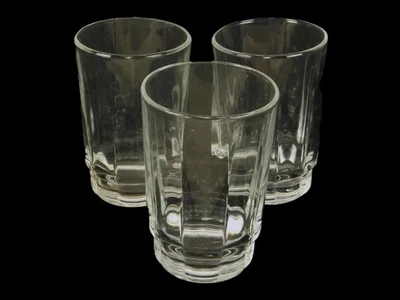 Лот из 3 стаканов для напитков, панельные стороны, Arcooroc, сделано в США. Соки, коктейли - Изображение 1 из 4