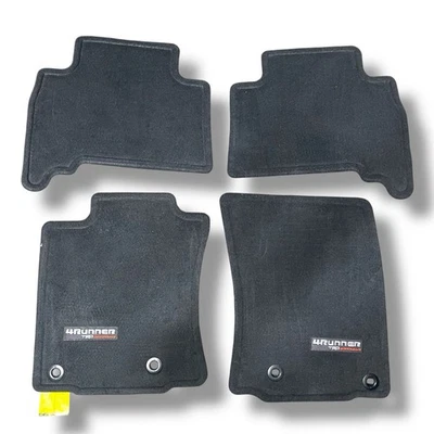 丰田 4 Runner 原始设备制造商 2019 - 2023 黑色汽车地板垫 PT208-89190 TRD OFF ROAD — 第 1/4 张图片