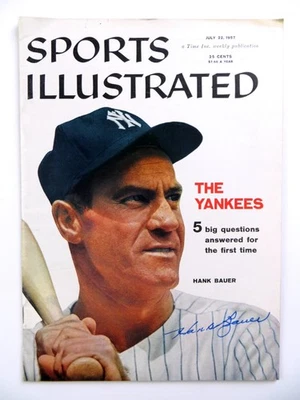 Hank Bauer Signed Autographed Magazine Sports Illustrated 1957 JSA AH03288 - Image 1 of 4