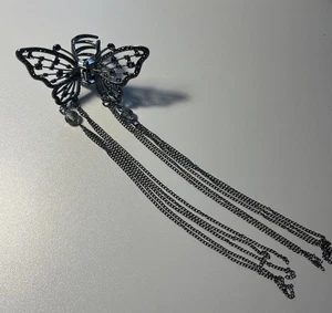 Frauen Schmetterling Haarspange Haarklammer Haarnadel Haargreifer Perlen Strass - Bild 1 von 1