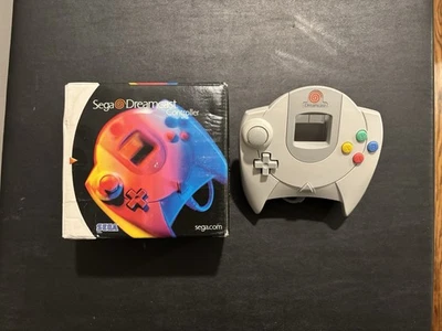 Controlador SEGA Dreamcast Original Blanco Gris OEM HKT-7700 En Caja Probado y Funciona Foto 1 de 4