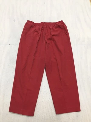 Alfred Dunner Casual Capri Pantalones Talla 20 Rojo Naranja Bolsillos Foto 1 de 4