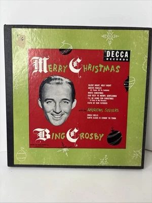 BING CROSBY  "Merry Christmas"  4 Disc  78RPM  Box Set 1951 Decca Album 550 - Image 1 of 4