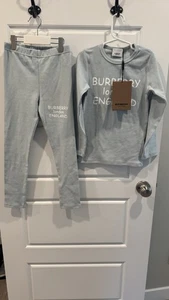 Burberry London England Kids Soft Blue Lounge Set - Picture 1 of 9