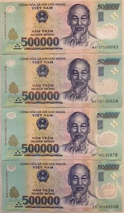 3,000,000 Vietnamese Dong 6 x 500K - Authentic VND Polymer Notes - 3 MILLION VND - Picture 1 of 8