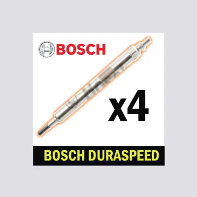 4x Bosch Glow Plugs for MERCEDES W176 2.2 12->18 A 200 A 220 Duraspeed - Image 1 of 4