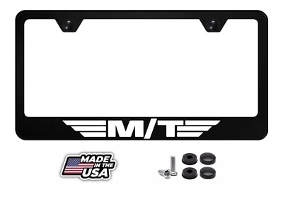 Marco de matrícula Mickey Thompson | Blanco reflectante | Ruedas de rendimiento  Foto 1 de 4