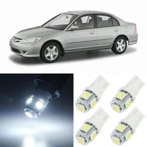 10 x Xenon White Interior LED Lights Package Fits For Honda Civic 2001 - 2005 - Picture 1 of 10