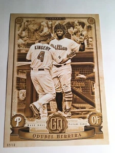 2019 Topps Gypsy Queen 4th of July Jumbo 5x7 Odubel Herrera Phillies 299 01/10 - Picture 1 of 1