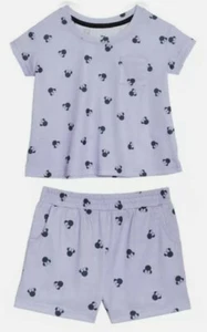 DISNEY MINNIE MOUSE ♡ 2-Piece Shirt & Shorts Pajama PJs ♡ Lavender/Purple Sz 4T♡ - Picture 1 of 3
