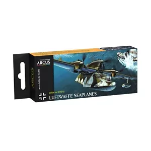 Juego de pintura esmaltada Arcus #E2010 hidroaviones Luftwaffe 6 colores 10 ml para kit modelo - Imagen 1 de 14