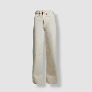$252 Triarchy Women's White Ms. Onassis High-Rise Wide-Leg Jeans Pants Size 26 - Picture 1 of 6