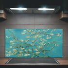 Kitchen Splashback Toughened Glass 100x50 Almond Blossom Van Gogh Vintage Poster